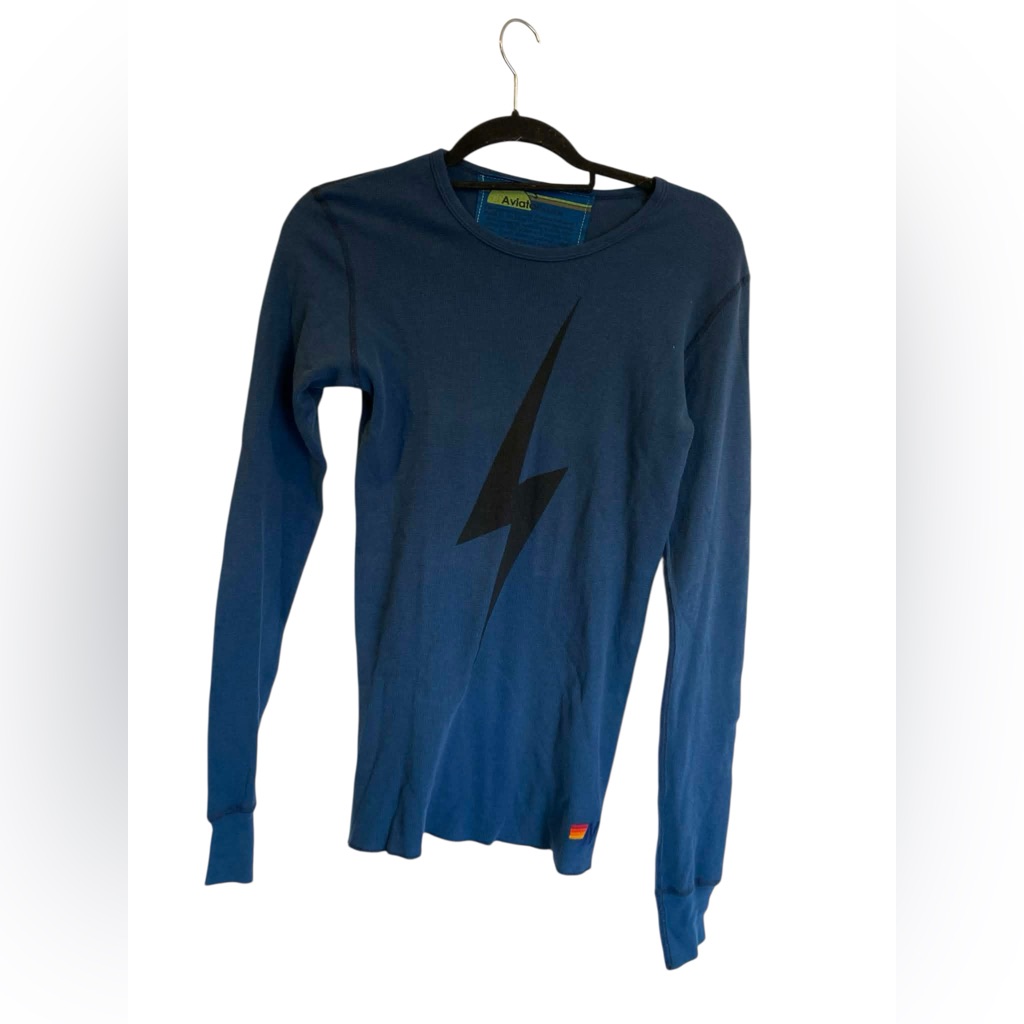 Aviator Nation Men’s Long Sleeve Top Blue Size S